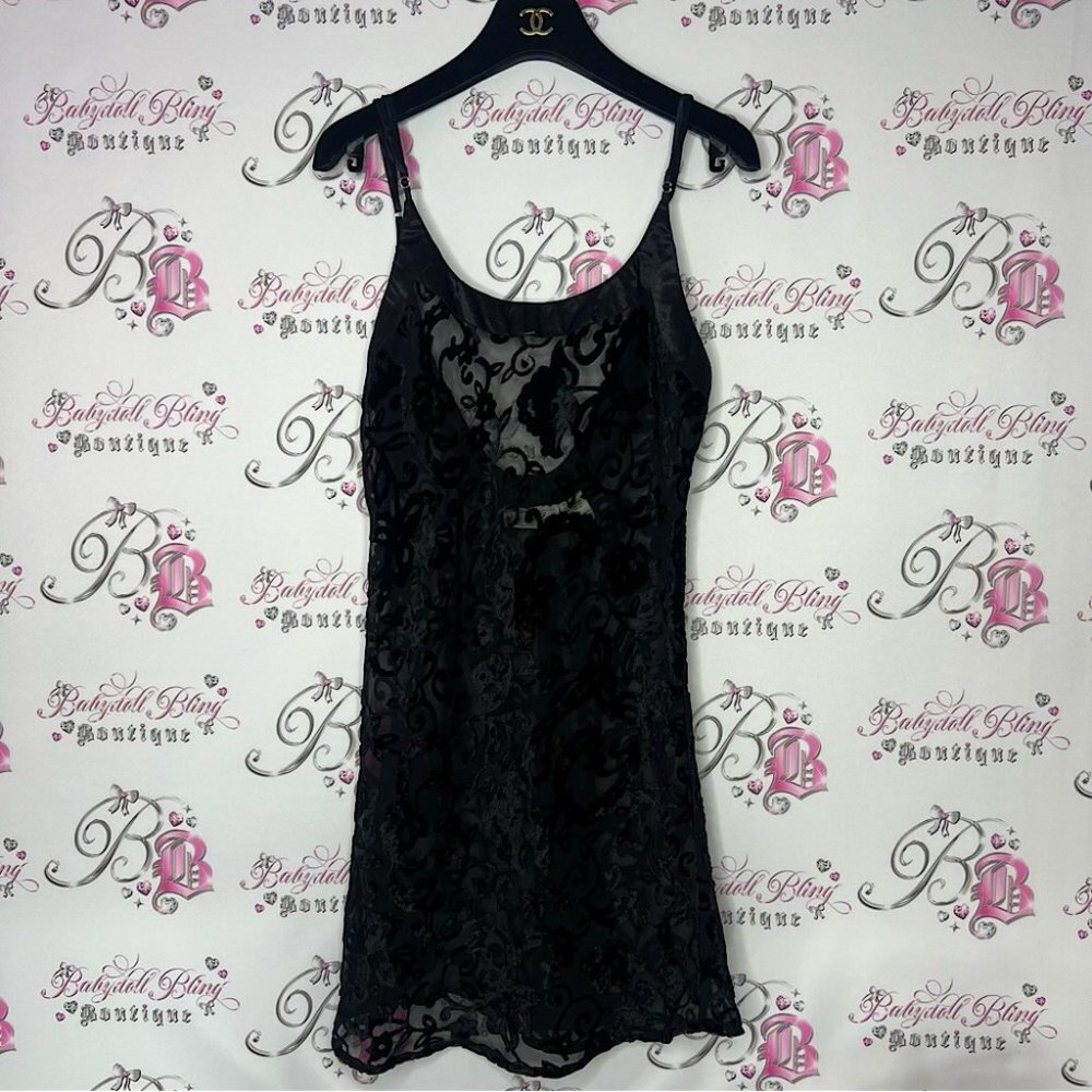 Versailles dress velvet paisley velour mesh black printed boho silky satin neck